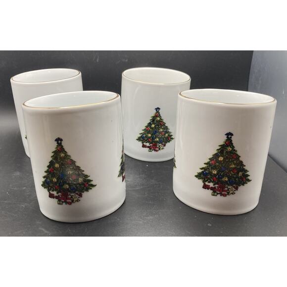 Seagull Christmas Collection Set of 4 Christmas Tree Mugs - Holiday Coffee Cups - Picture 4 of 10